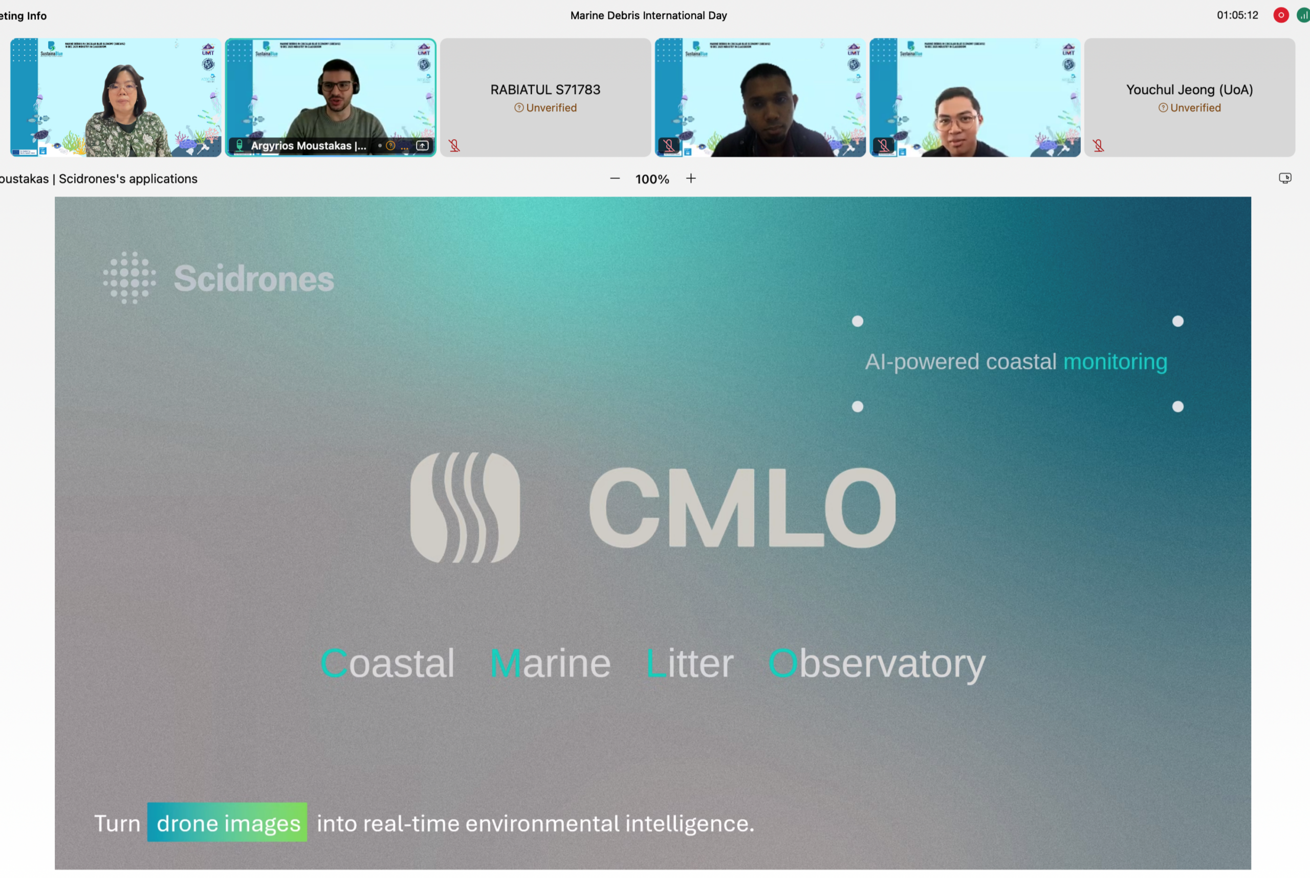 scidrones-Scidrones Presents CMLO at International Seminar on Marine Debris Circular Economy