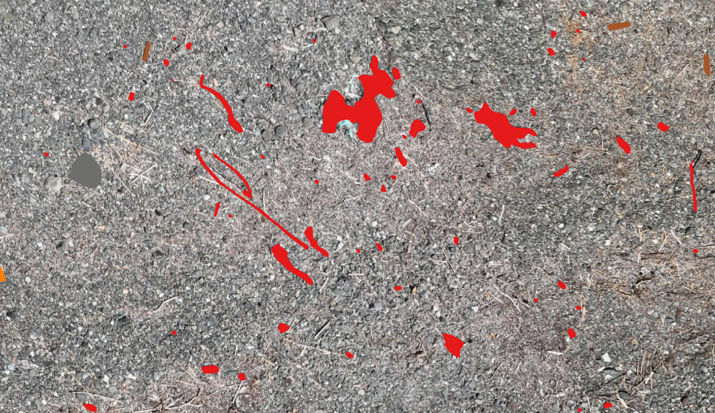 scidrones-2454 pieces of litter recorded at Charamida – Artificial intelligence and drones show where cleanup is needed